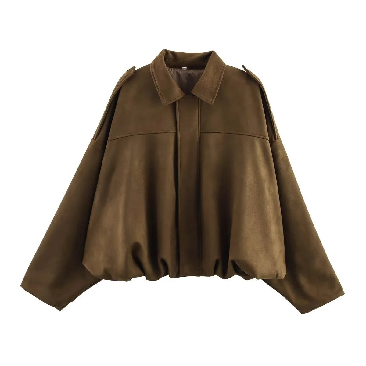 Vintage Military Bomber Jacket – Women’s Loose Fit Utility Coat