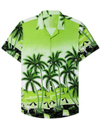 Unisex 3D Tropical Hawaiian Shirt – Colorful Plant Print Short Sleeve Top