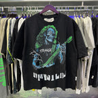 Unisex Rhinestone Diamond T-Shirt – Oversized Cotton Crew Neck Summer Tee