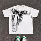 Y2K Gothic Oversized T-Shirt – Unisex High Street Graphic Cotton Top