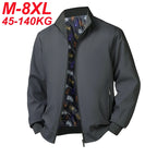 Men’s Plus Size Stand Collar Windbreaker – Casual Lightweight Jacket