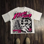 Unisex Harajuku Graphic T-Shirt – Oversized Y2K High Street Streetwear Tee