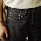 Men’s Relaxed Straight Raw Denim Jeans – Vintage Selvedge Pants