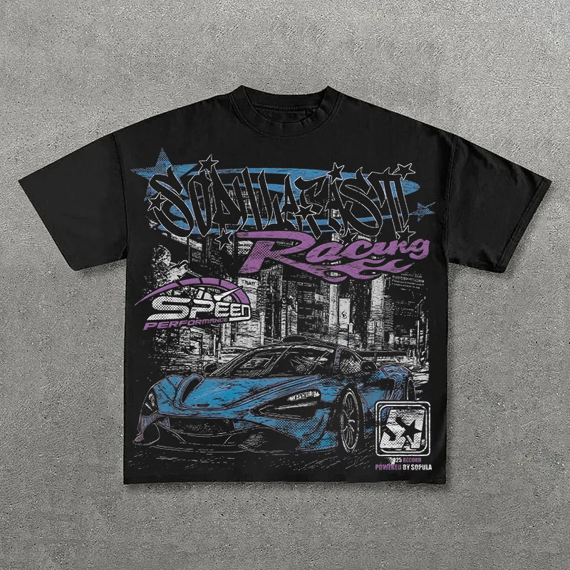 Unisex Harajuku Graphic T-Shirt – Oversized Y2K High Street Streetwear Tee