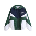 Unisex Varsity Bomber Jacket – Embroidered Patchwork Streetwear Coat
