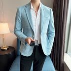 Men’s Slim Fit Velvet Blazer – Elegant Business & Wedding Suit Jacket