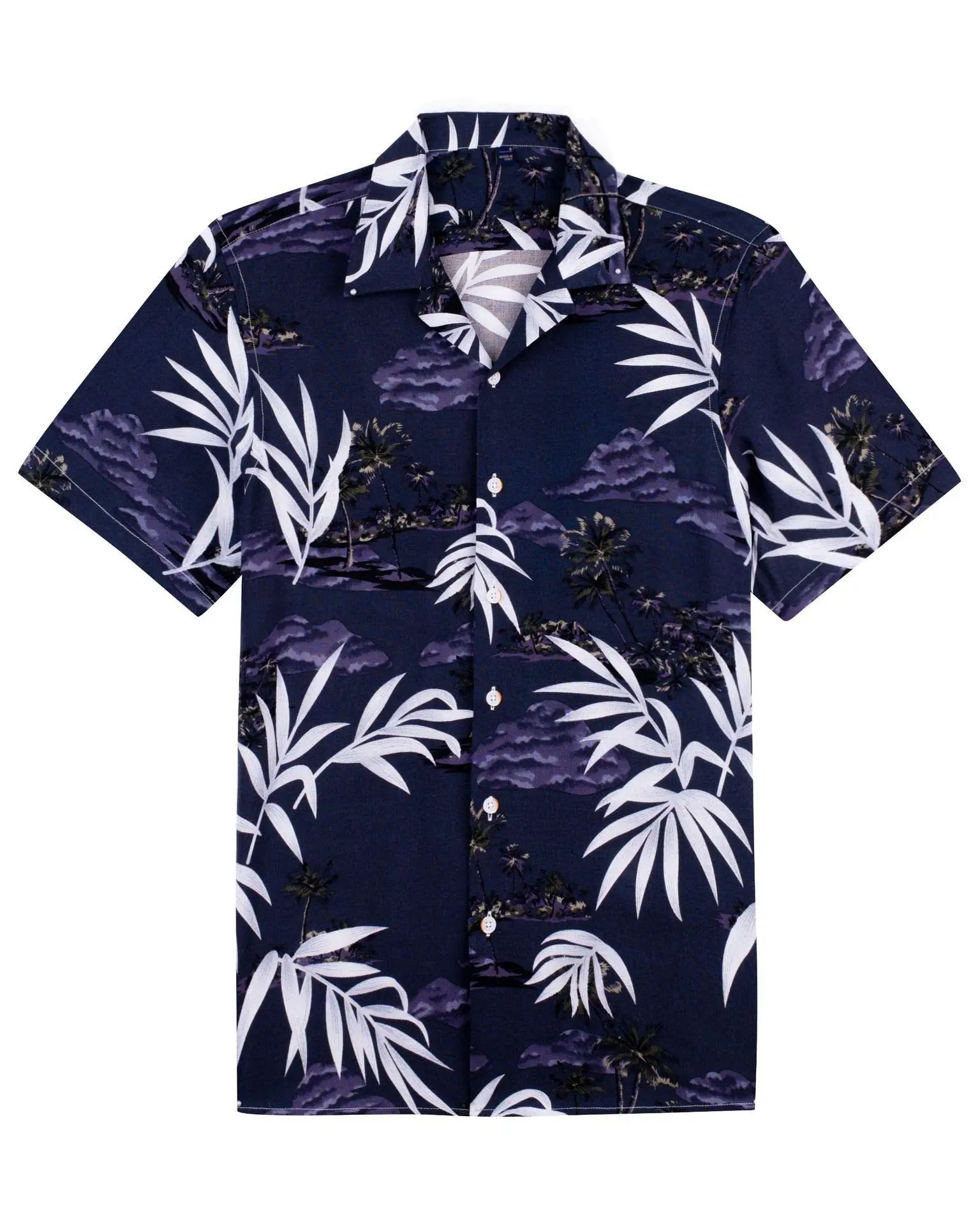 Unisex 3D Tropical Hawaiian Shirt – Colorful Plant Print Short Sleeve Top