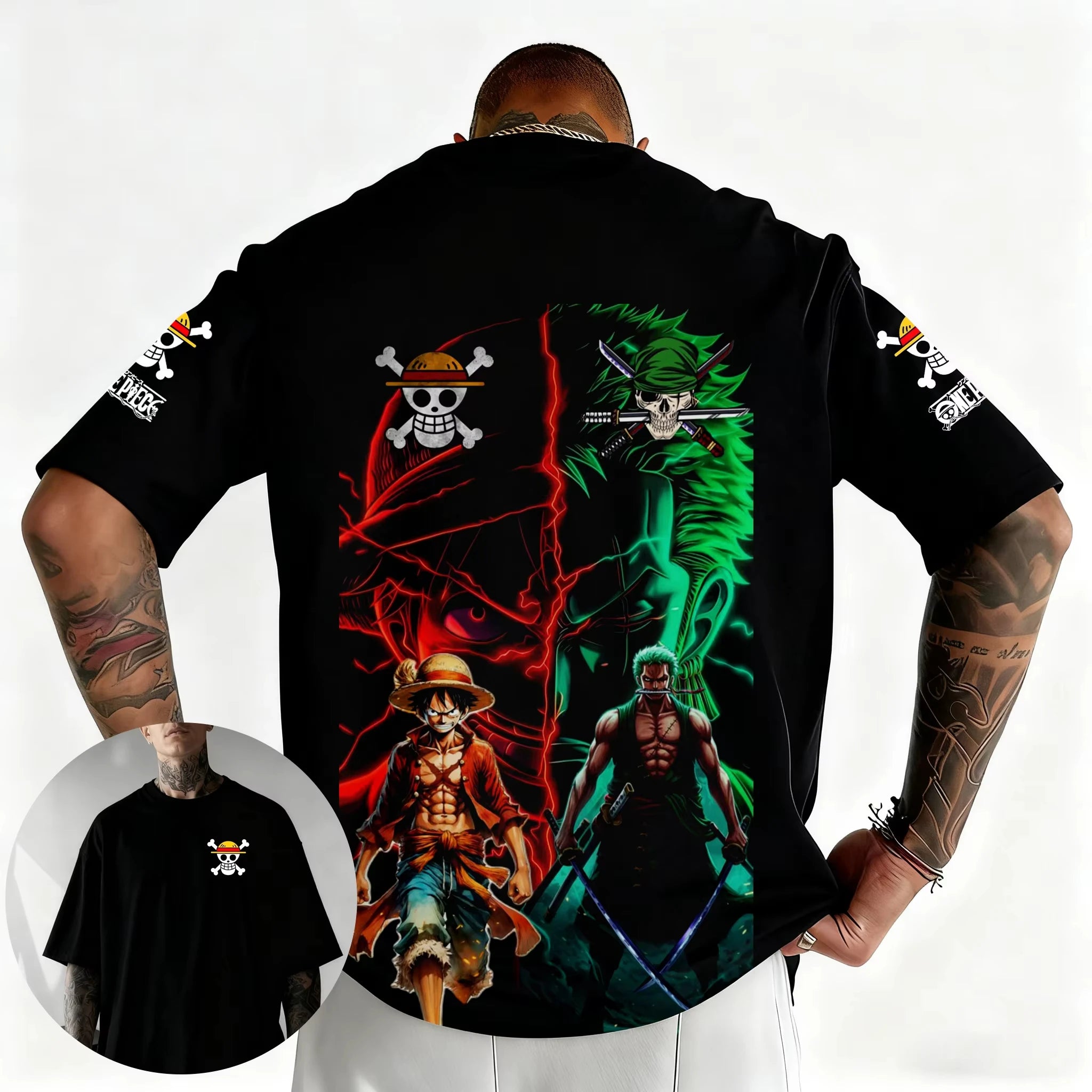 One Piece Anime Graphic T-Shirt – Men’s Harajuku Y2K Short Sleeve Tee