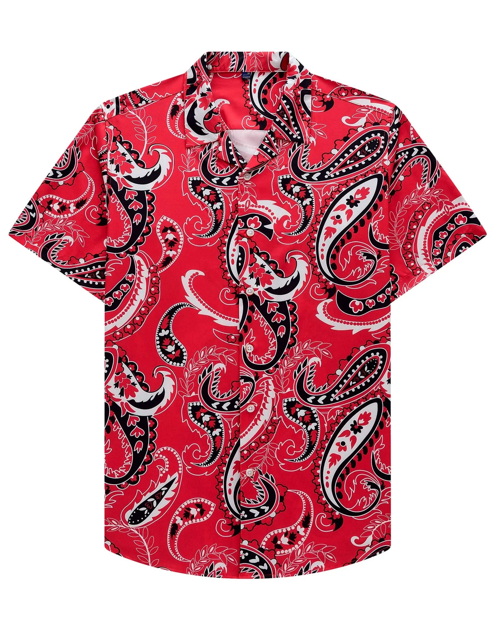 Unisex 3D Tropical Hawaiian Shirt – Colorful Plant Print Short Sleeve Top