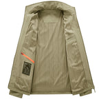 Men’s Solid Color Casual Jacket – Lightweight Spring Autumn Coat