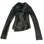 Men’s Fitted PU Leather Jacket – Black Zipper Subculture Streetwear Coat