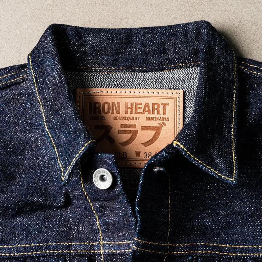Iron Heart Type II 16oz Indigo Selvedge Denim Jacket – Rope-Dyed Vintage Workwear