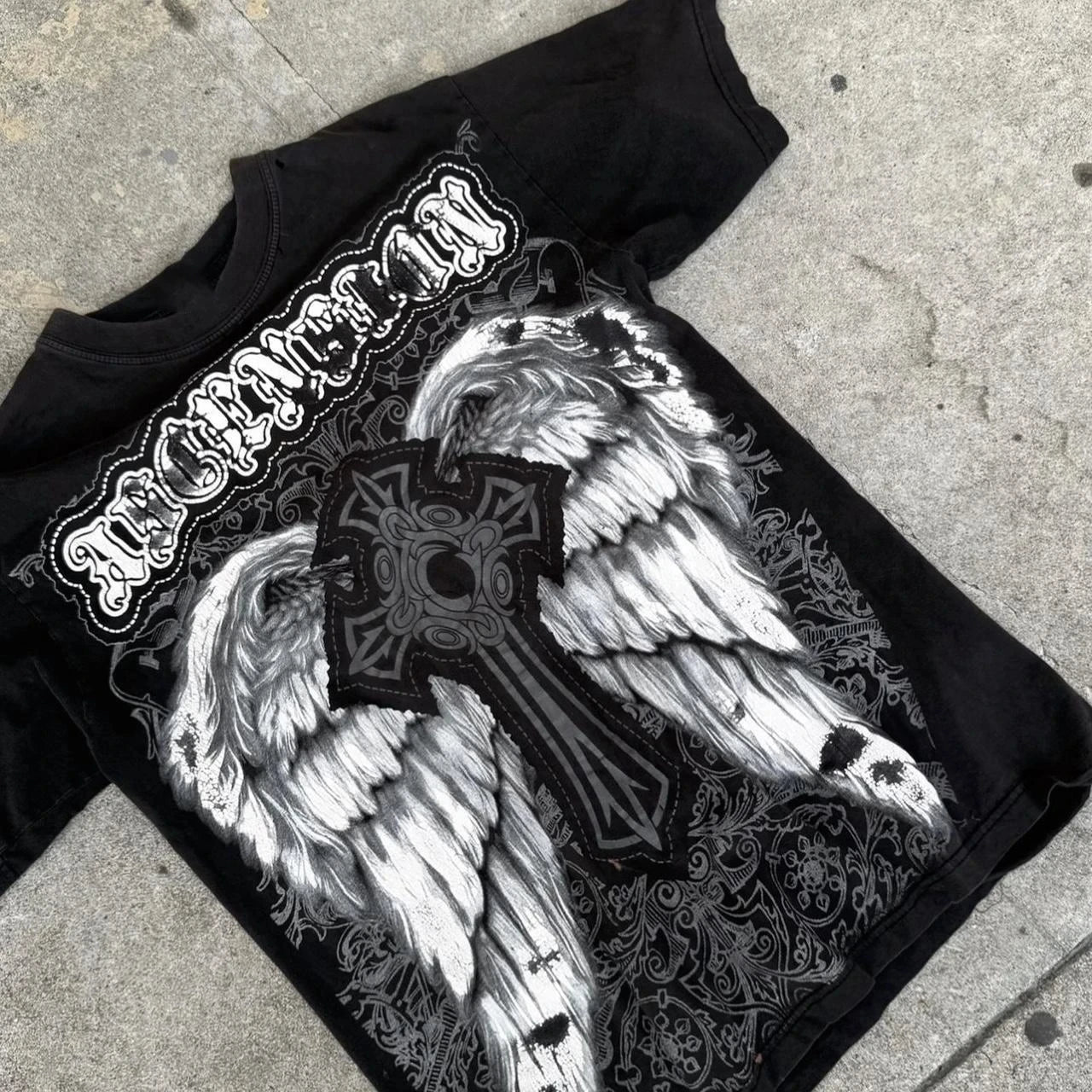 Y2K Gothic Oversized T-Shirt – Unisex High Street Graphic Cotton Top