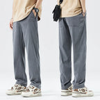 Men’s Lightweight Lyocell Straight Pants – Loose Fit Summer Trousers