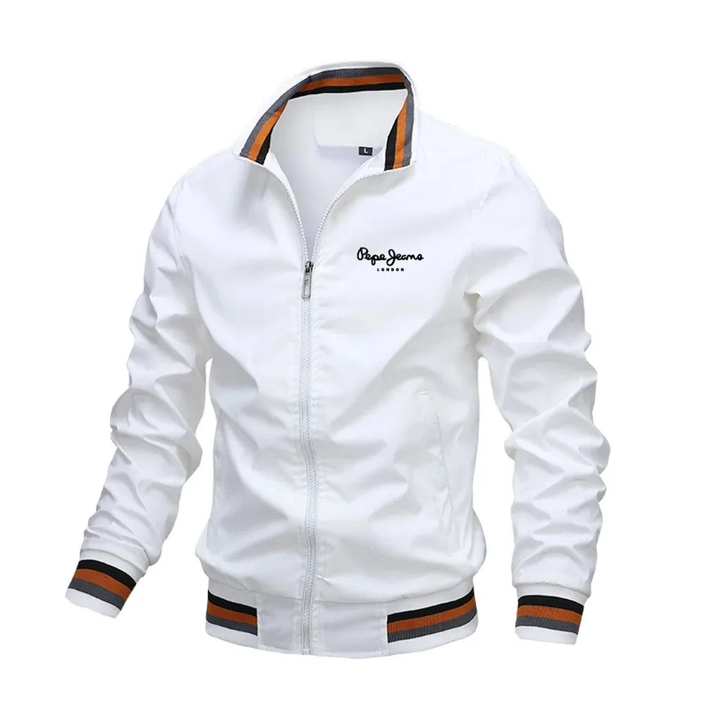 Men’s Waterproof Stand Collar Jacket – Casual Outdoor Sports Windbreaker
