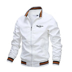 Men’s Waterproof Stand Collar Jacket – Casual Outdoor Sports Windbreaker