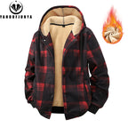 Men’s Fleece Hooded Windbreaker – Warm Casual Outdoor Jacket