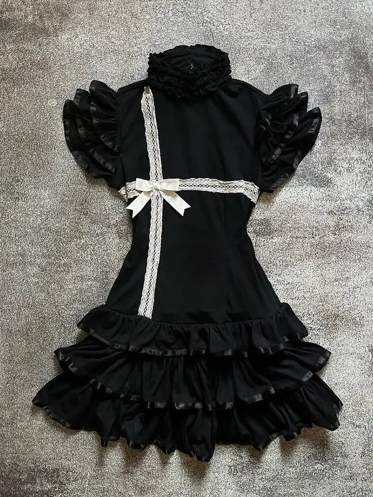 French Lace Halter Mini Dress – Women’s Slim Fit Satin Summer Dress
