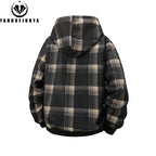 Men’s Fleece Hooded Windbreaker – Warm Casual Outdoor Jacket