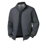 Men’s Plus Size Stand Collar Windbreaker – Casual Lightweight Jacket