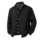Men’s Plus Size Stand Collar Windbreaker – Casual Lightweight Jacket