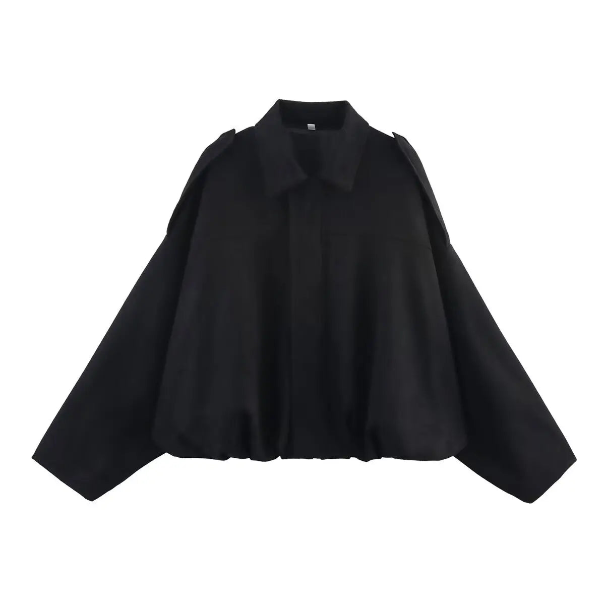 Suede Oversized Bomber Jacket – Women’s Long Sleeve Zip-Up Coat