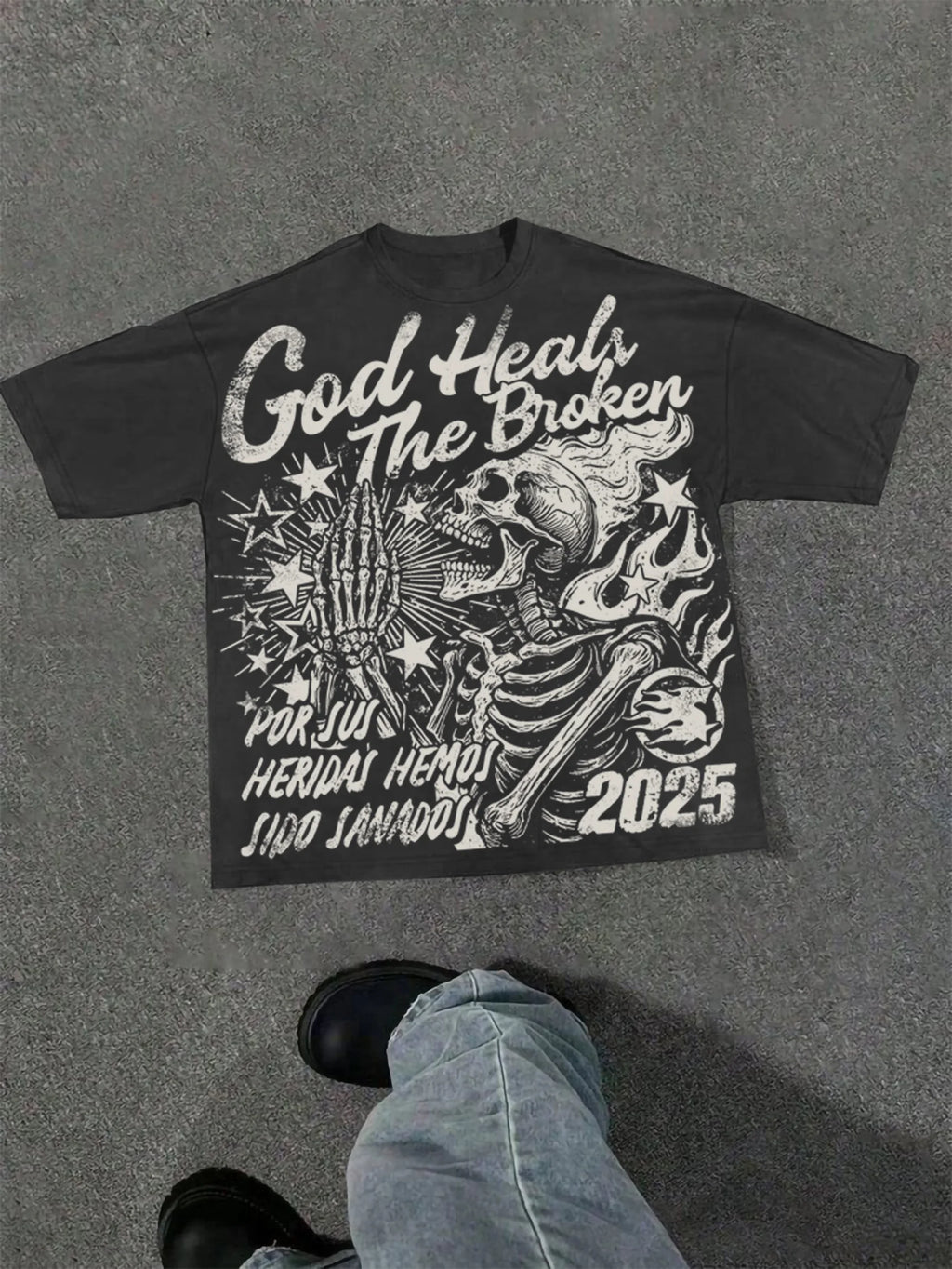 Unisex Harajuku Graphic T-Shirt – Oversized Y2K High Street Streetwear Tee