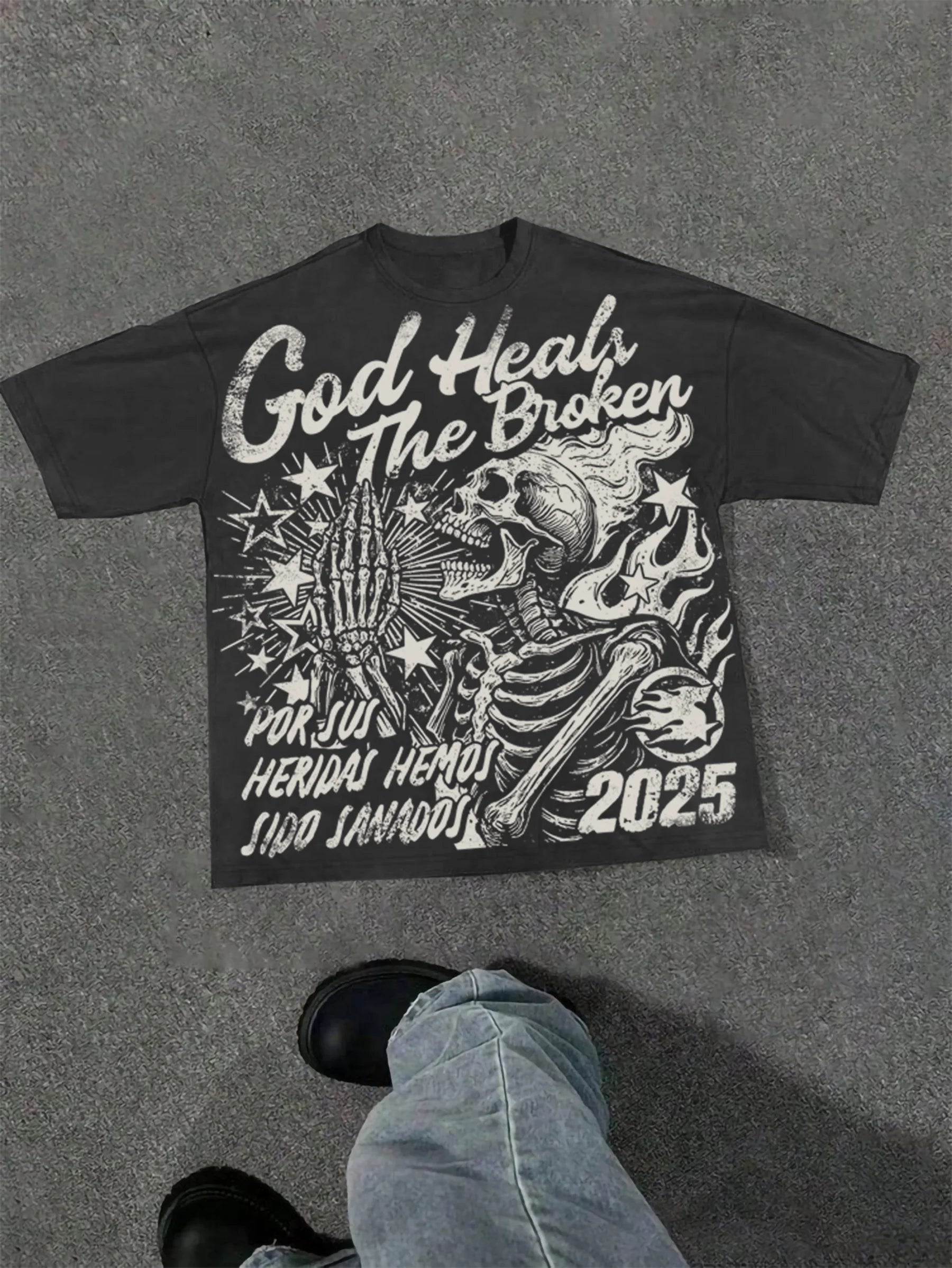 Unisex Harajuku Graphic T-Shirt – Oversized Y2K High Street Streetwear Tee