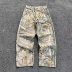 Men’s Leopard Wide Leg Jeans – Loose Straight Streetwear Denim Pants