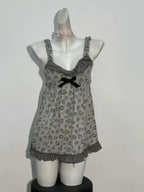 French Lace Halter Mini Dress – Women’s Slim Fit Satin Summer Dress