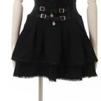 Lolita Bow Lace Blouse – Women’s Black & White Long Sleeve Shirt