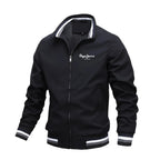 Men’s Waterproof Stand Collar Jacket – Casual Outdoor Sports Windbreaker