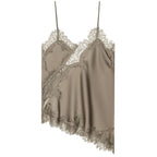 Asymmetrical Lace Slip Top – Women’s Y2K Backless Camisole