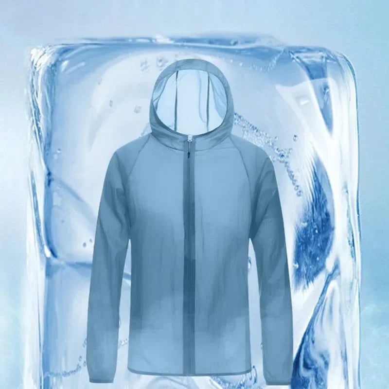 Men’s UV Protection Hooded Jacket – Lightweight Summer Outdoor Coat