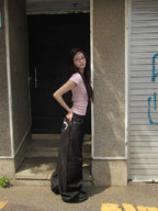 Women’s Y2K Wide Leg Baggy Jeans – Vintage Grunge Denim Pants