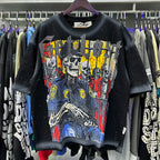 Unisex Rhinestone Diamond T-Shirt – Oversized Cotton Crew Neck Summer Tee