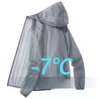 Men’s UV Protection Hooded Jacket – Lightweight Summer Outdoor Coat