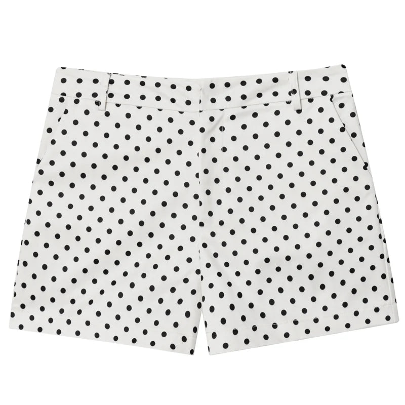 Polka Dot Bomber Jacket – Women’s Oversized Zip Up Outerwear