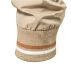 Men’s Solid Color Bomber Jacket – Slim Fit Casual Baseball Outerwear