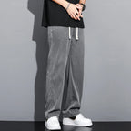 Men’s Lightweight Lyocell Straight Pants – Loose Fit Summer Trousers