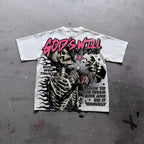 Unisex Harajuku Graphic T-Shirt – Oversized Y2K High Street Streetwear Tee