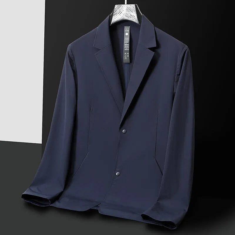 Men’s Tech Stretch Blazer – Lightweight Wrinkle-Resistant Travel Jacket