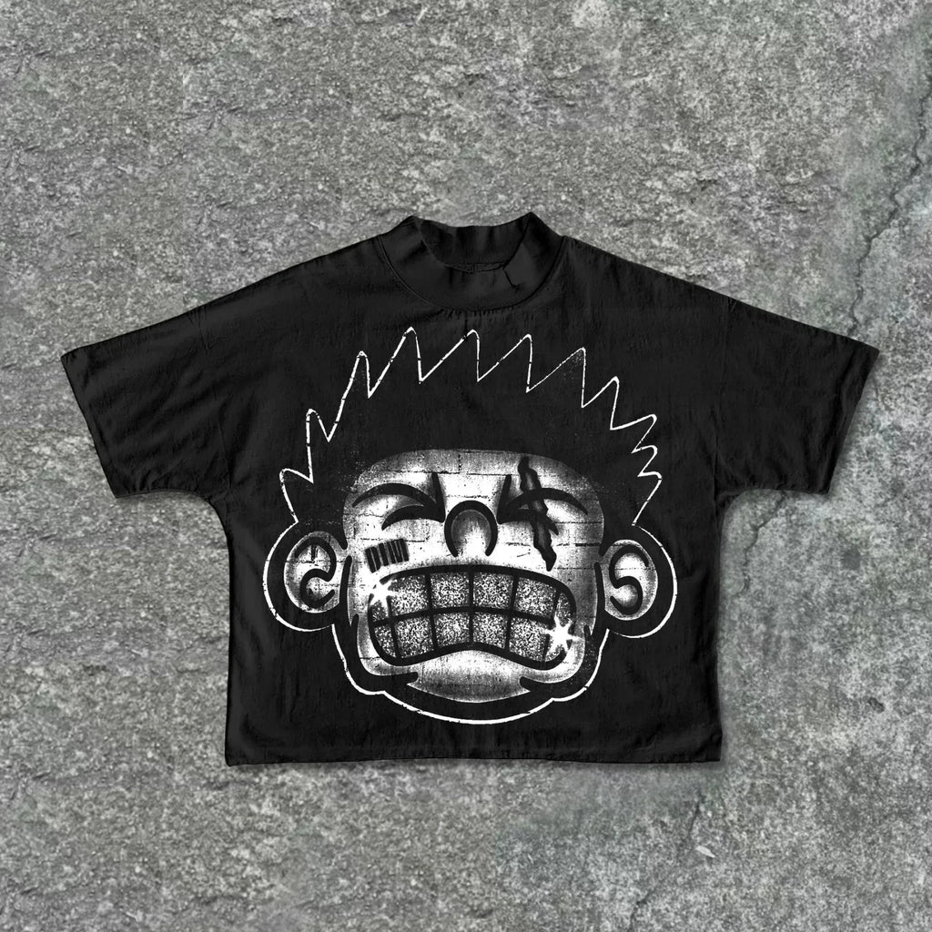 Unisex Harajuku Graphic T-Shirt – Oversized Y2K High Street Streetwear Tee