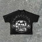 Unisex Harajuku Graphic T-Shirt – Oversized Y2K High Street Streetwear Tee