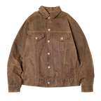 Men’s Retro Waxed Canvas Jacket – Waterproof Khaki Hunting Work Coat