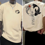 Unisex Koi Harajuku T-Shirt – Japanese Y2K Loose Fit Streetwear Top