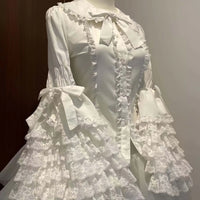 Lolita Lace Princess Sleeve Blouse – Women’s Long Sleeve Inner Top