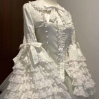 Lolita Lace Princess Sleeve Blouse – Women’s Long Sleeve Inner Top