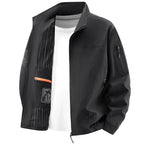Men’s Solid Color Casual Jacket – Lightweight Spring Autumn Coat