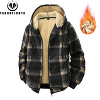 Men’s Fleece Hooded Windbreaker – Warm Casual Outdoor Jacket